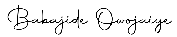 babajide signature